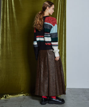 【26WINTER PRE-ORDER】Dramatic Border Slit Knit