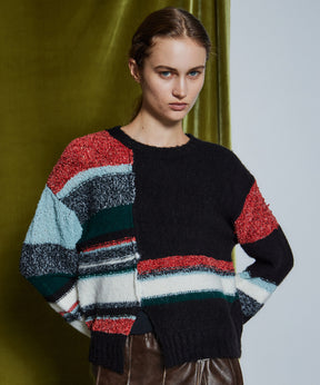 【26WINTER PRE-ORDER】Dramatic Border Slit Knit