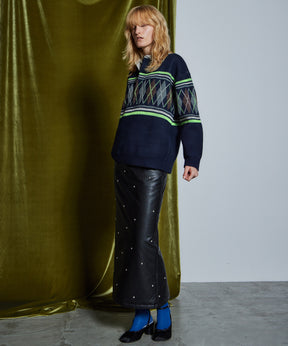 【26WINTER COLLECTION】Argyle Rugby Polo Knit