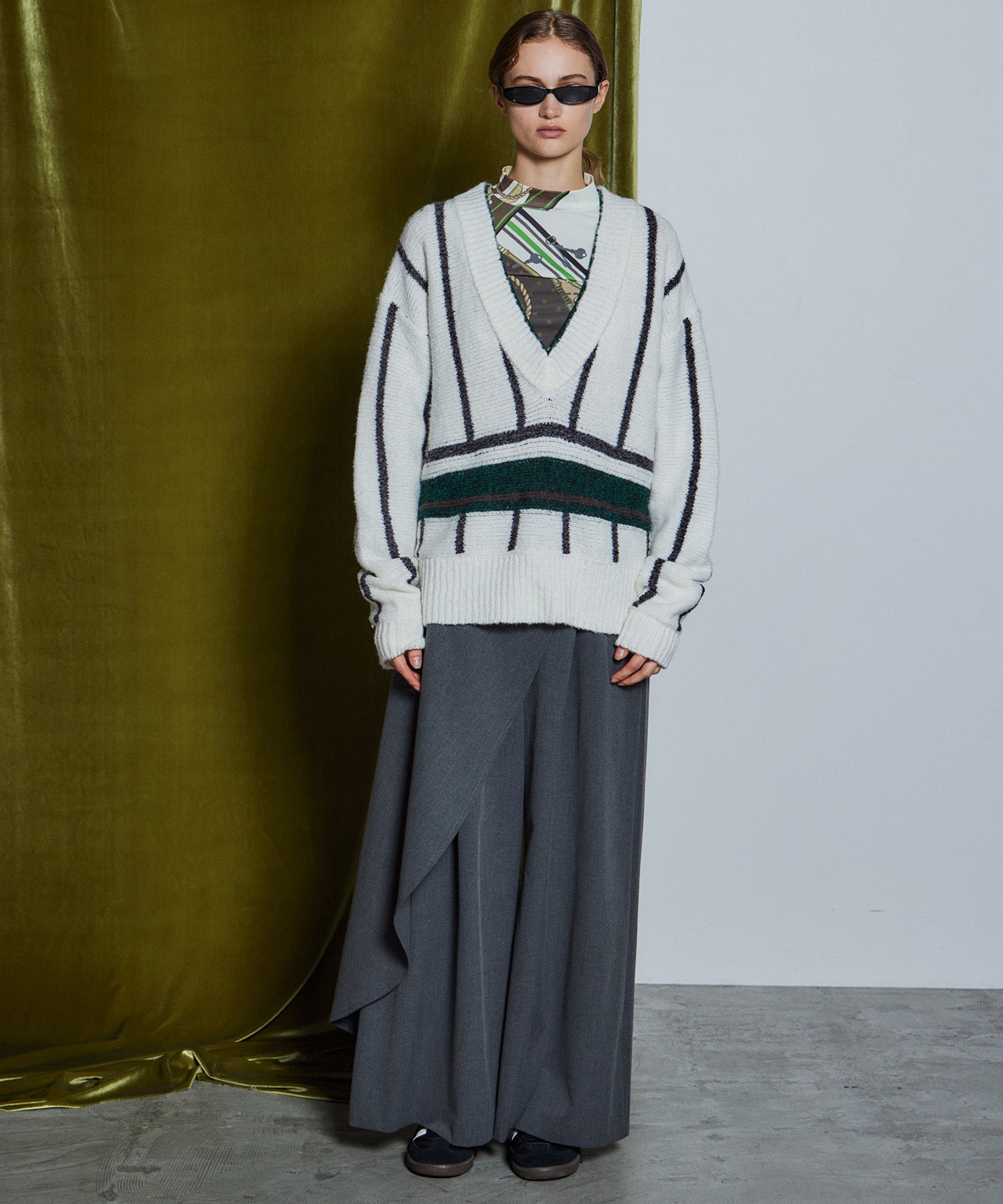 【26WINTER PRE-ORDER】Stripe Cricket Knit