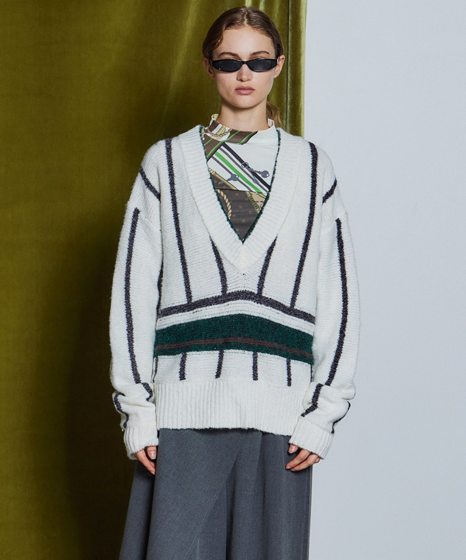 【26WINTER PRE-ORDER】Stripe Cricket Knit