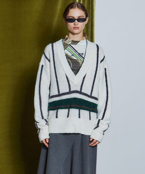 【26WINTER PRE-ORDER】Stripe Cricket Knit