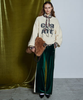 【26WINTER PRE-ORDER】Side Line Velour Jersey Pants