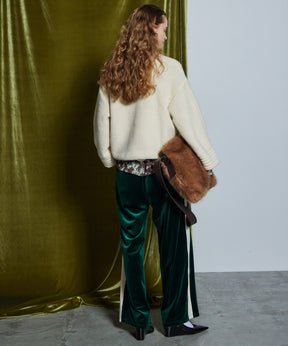 【26WINTER PRE-ORDER】Side Line Velour Jersey Pants