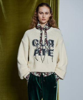 【26WINTER PRE-ORDER】CURATE Intarsia Knit Top
