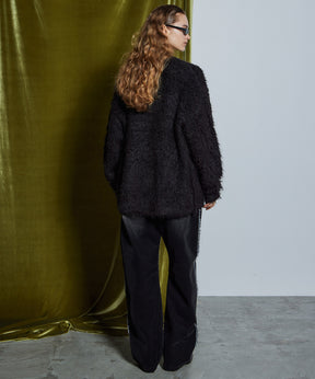 【26WINTER COLLECTION】Wave Shaggy Knit Cardigan