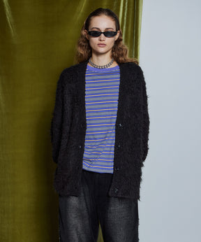 【26WINTER COLLECTION】Wave Shaggy Knit Cardigan
