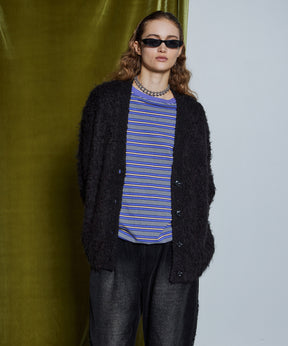 【26WINTER COLLECTION】Wave Shaggy Knit Cardigan