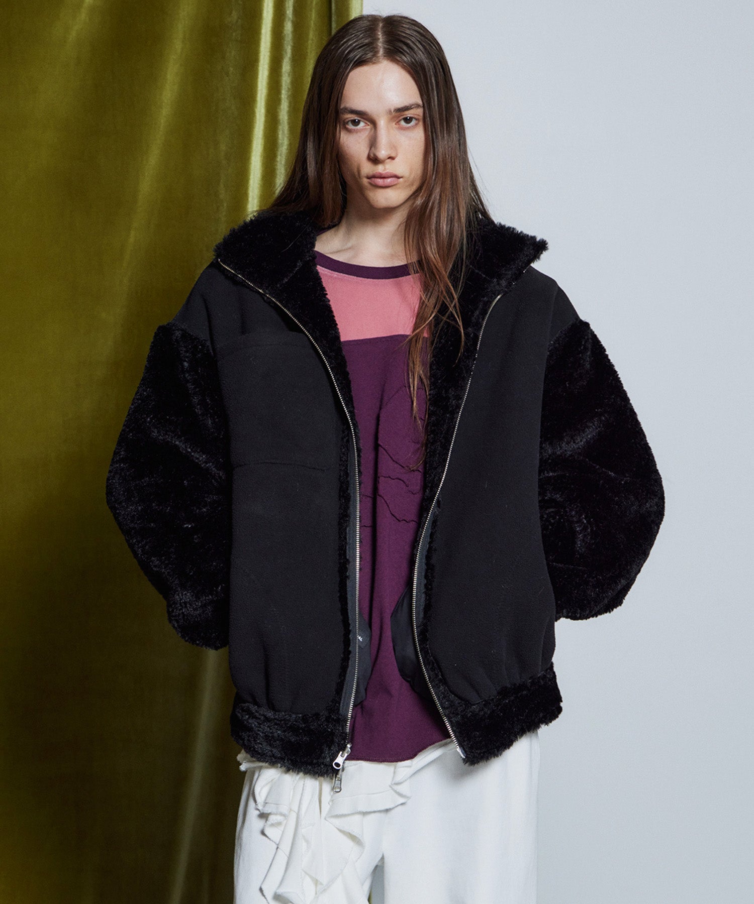 【26WINTER COLLECTION】Reversible Boa Jacket