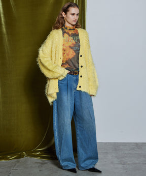 【26WINTER PRE-ORDER】DISTORTED BLOOM Logo Sheer Top