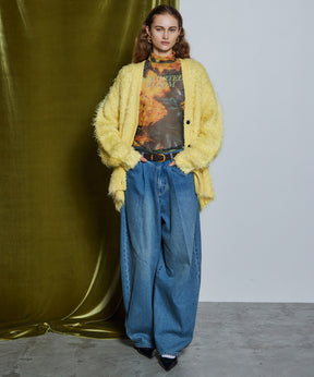 【26WINTER COLLECTION】Wave Shaggy Knit Cardigan