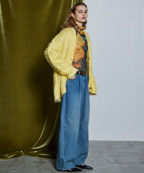 【26WINTER COLLECTION】Wave Shaggy Knit Cardigan