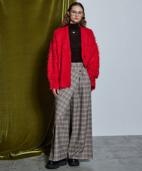 【26WINTER COLLECTION】Wave Shaggy Knit Cardigan