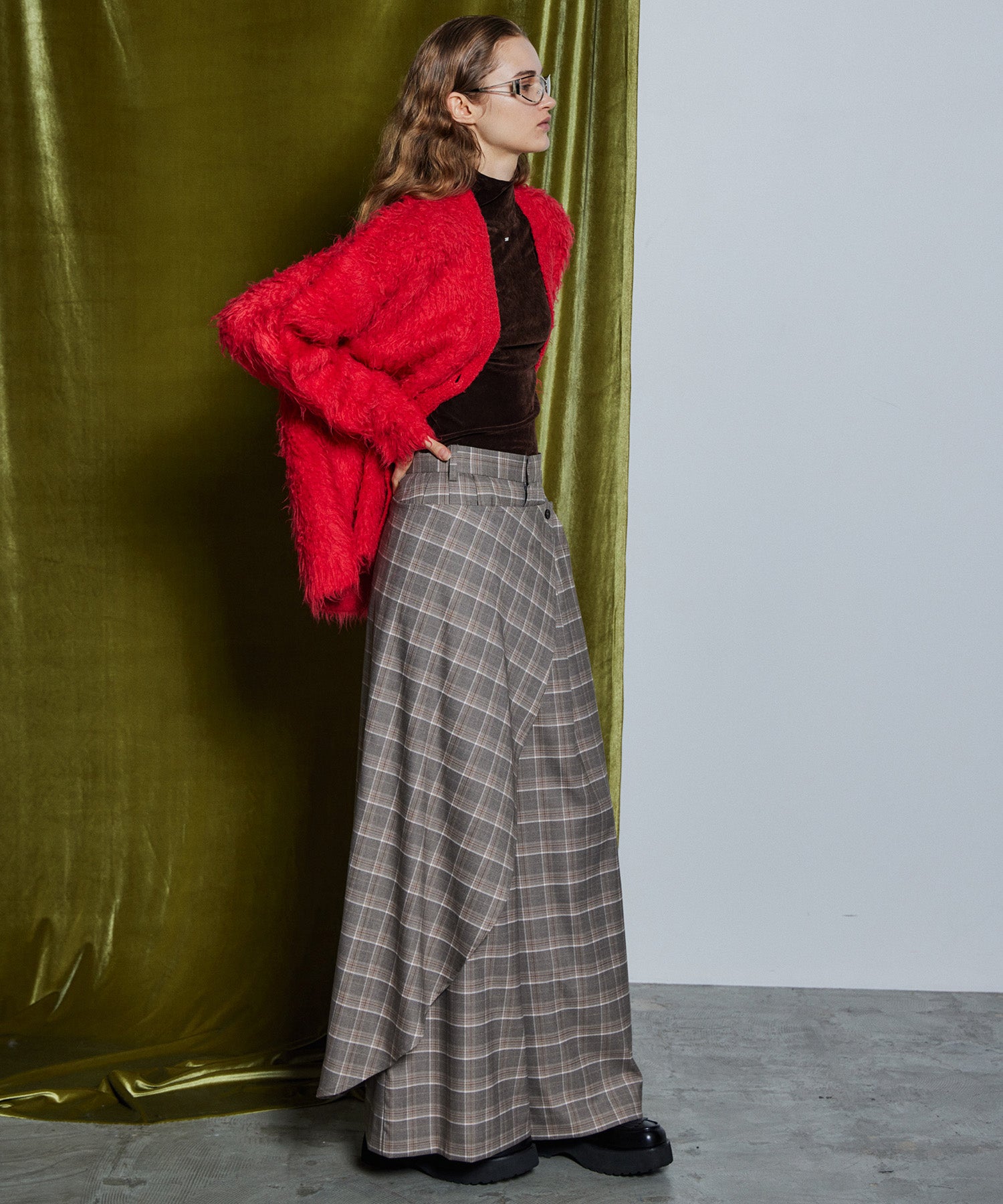 【26WINTER COLLECTION】Wave Shaggy Knit Cardigan