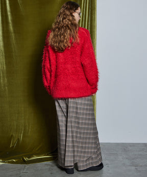 【26WINTER COLLECTION】Wave Shaggy Knit Cardigan