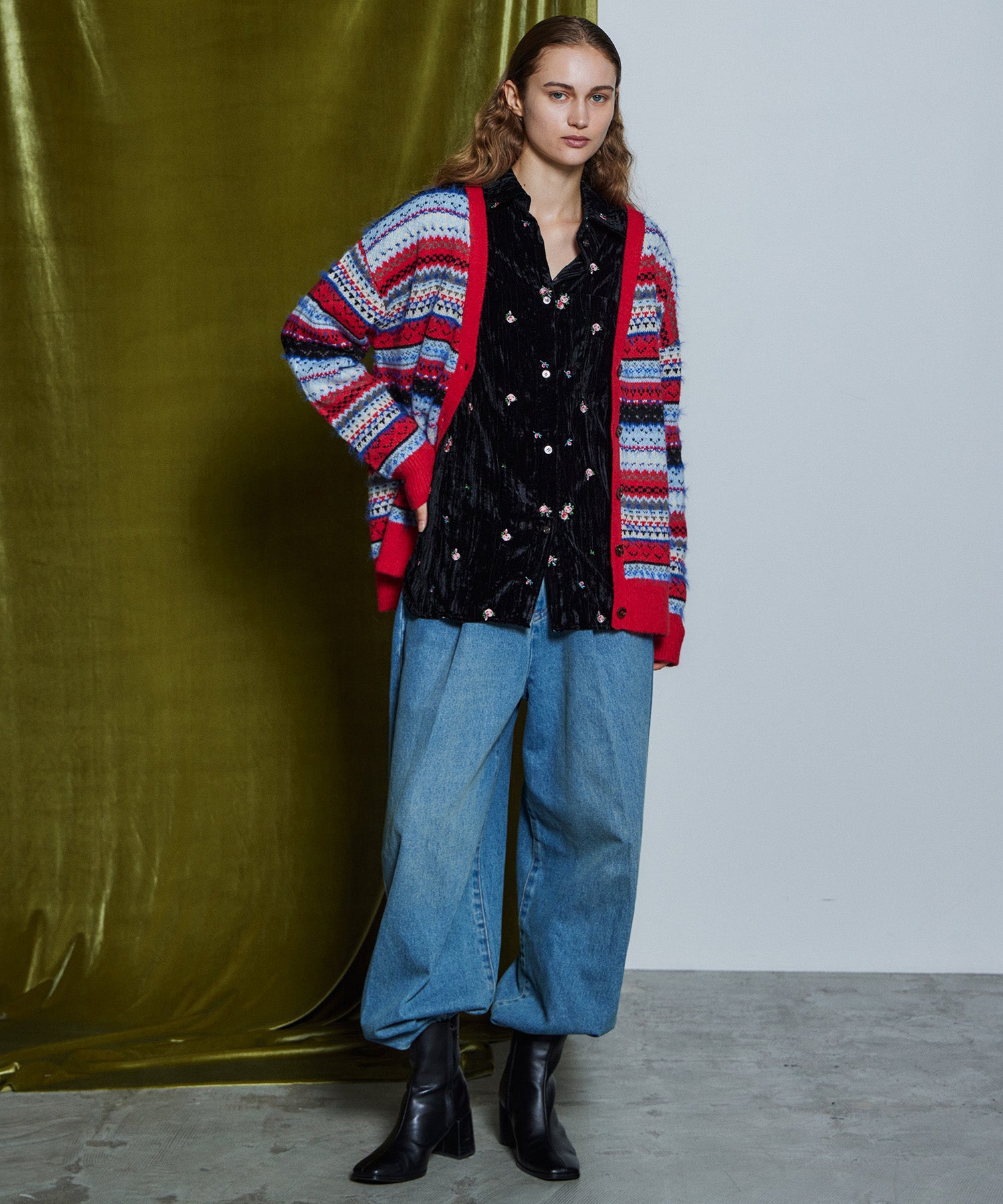 [26WINTER COLLECTION] 提花针织开衫