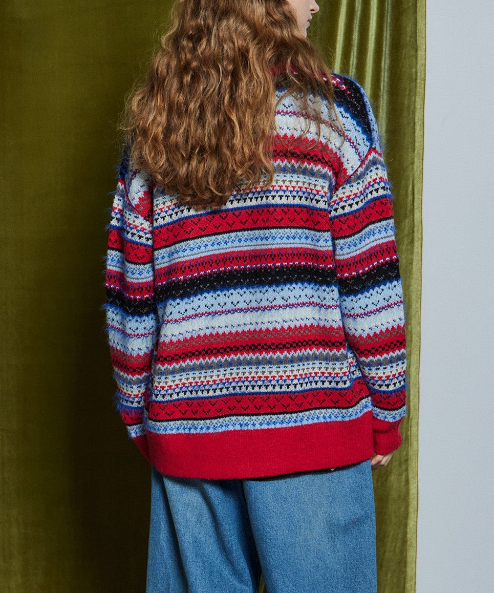 [26WINTER COLLECTION] 提花针织开衫