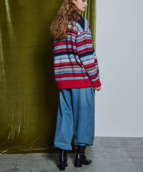 [26WINTER COLLECTION] 提花针织开衫