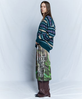 【26WINTER COLLECTION】Multi Border Shaggy Cardigan