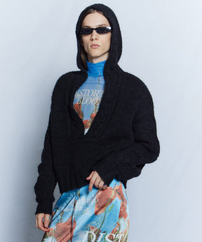 【26WINTER PRE-ORDER】Cable Hoodie Short Knit