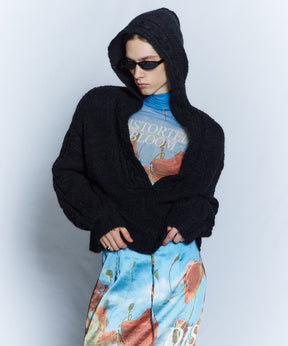 【26WINTER PRE-ORDER】DISTORTED BLOOM Logo Sheer Top