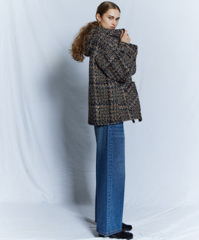 【26WINTER COLLECTION】Tweed Hoodie Coat