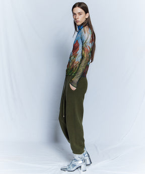 【26WINTER PRE-ORDER】DISTORTED BLOOM Logo Sheer Top