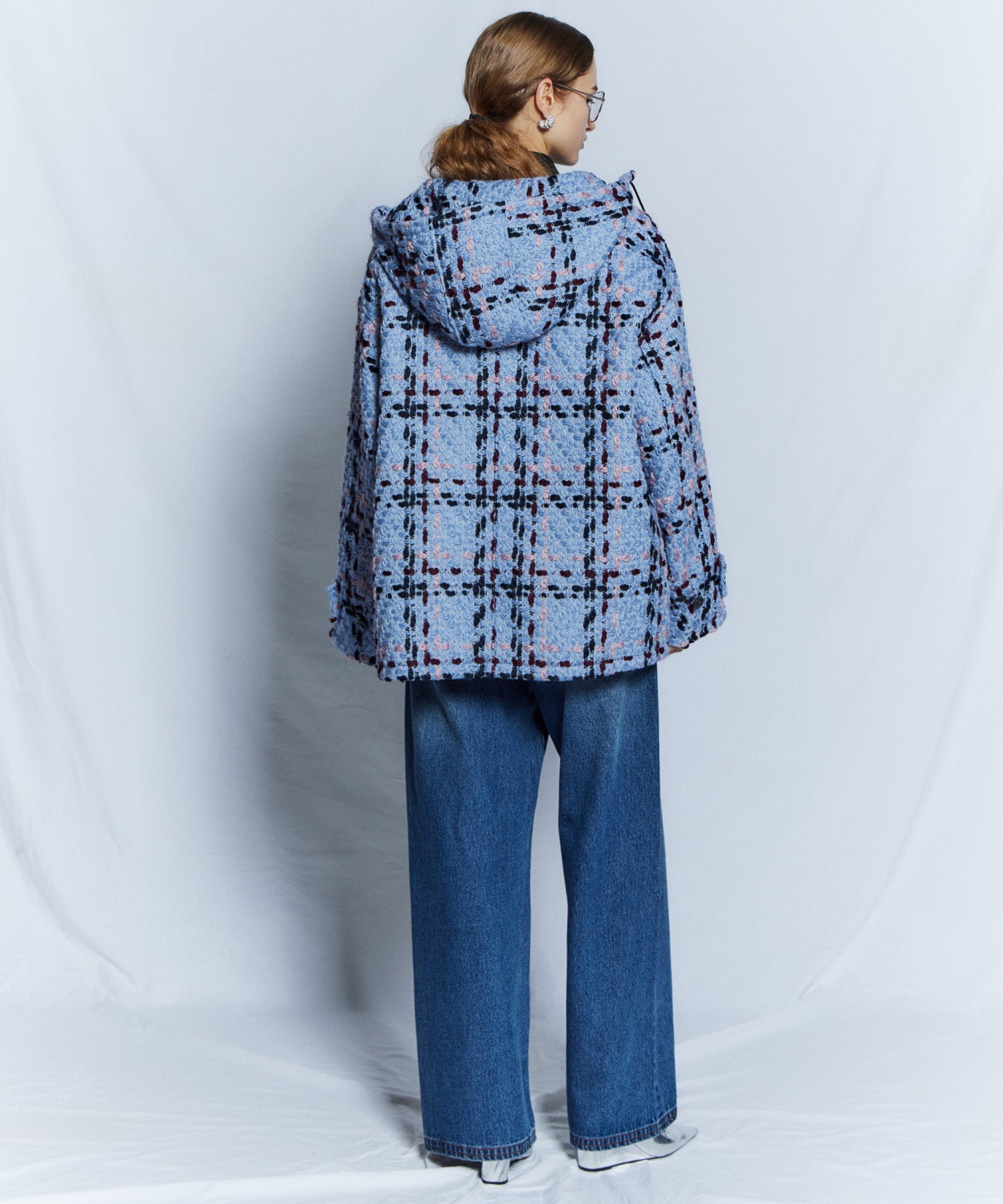【26WINTER COLLECTION】Tweed Hoodie Coat
