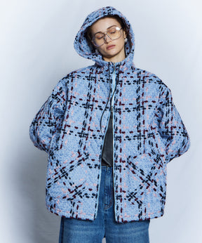 【26WINTER COLLECTION】Tweed Hoodie Coat