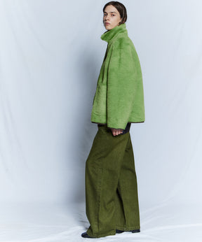 【26WINTER PRE-ORDER】Reversible Checked Boa Coat
