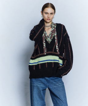 【26WINTER PRE-ORDER】Stripe Cricket Knit