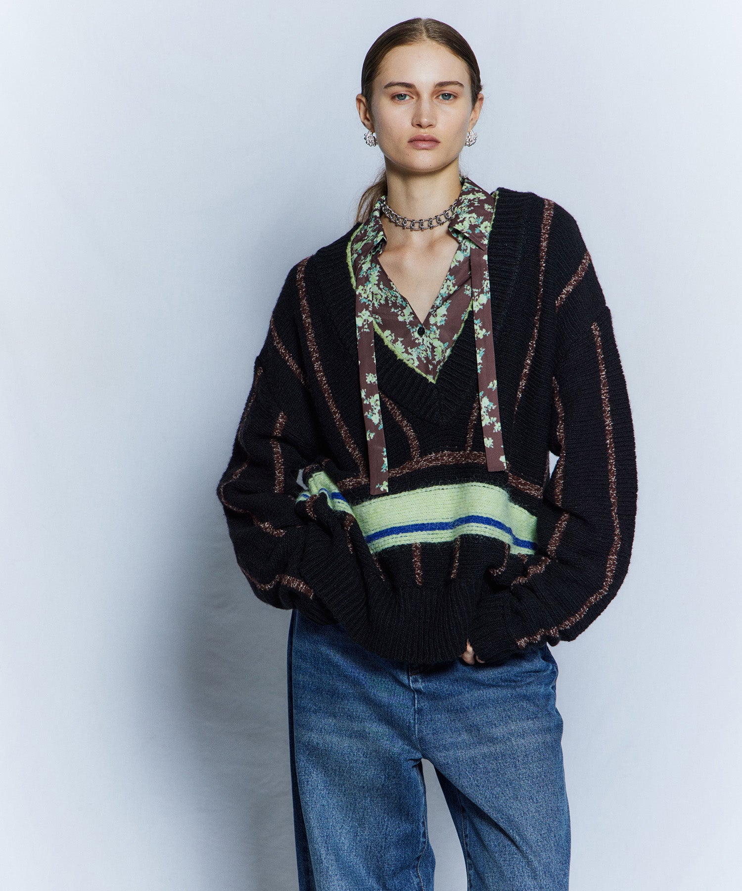 【26WINTER PRE-ORDER】Stripe Cricket Knit