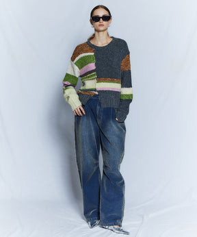 【26WINTER PRE-ORDER】Dramatic Border Slit Knit