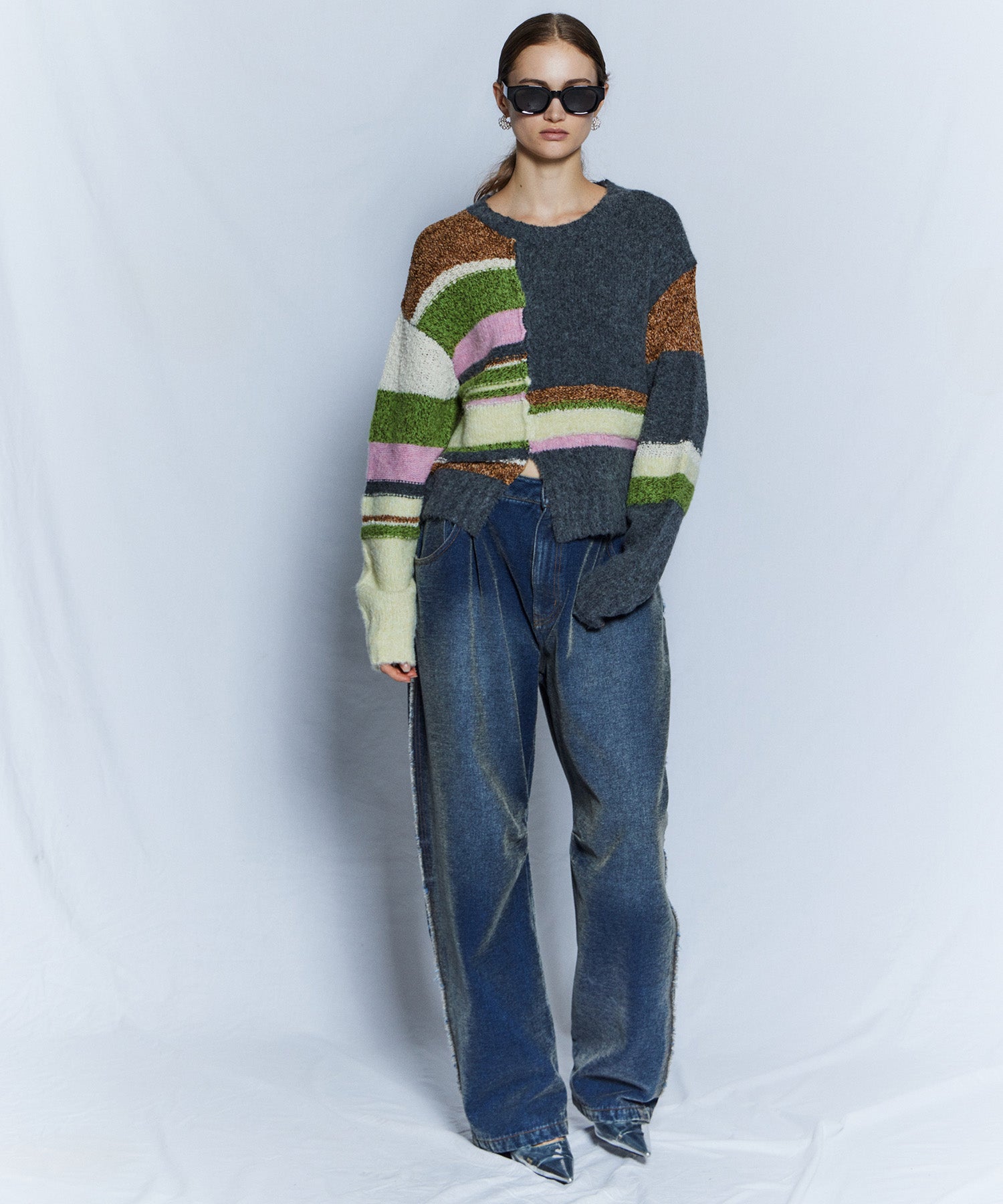 【26WINTER PRE-ORDER】Dramatic Border Slit Knit