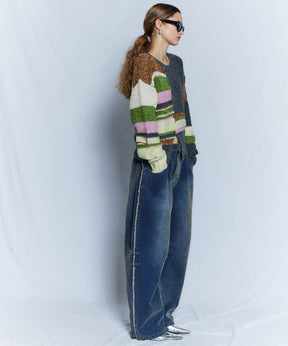 【26WINTER PRE-ORDER】Dramatic Border Slit Knit