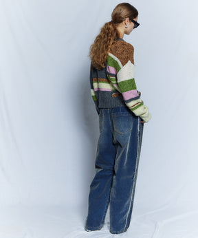 【26WINTER COLLECTION】Chenille Wide Baggy Denim