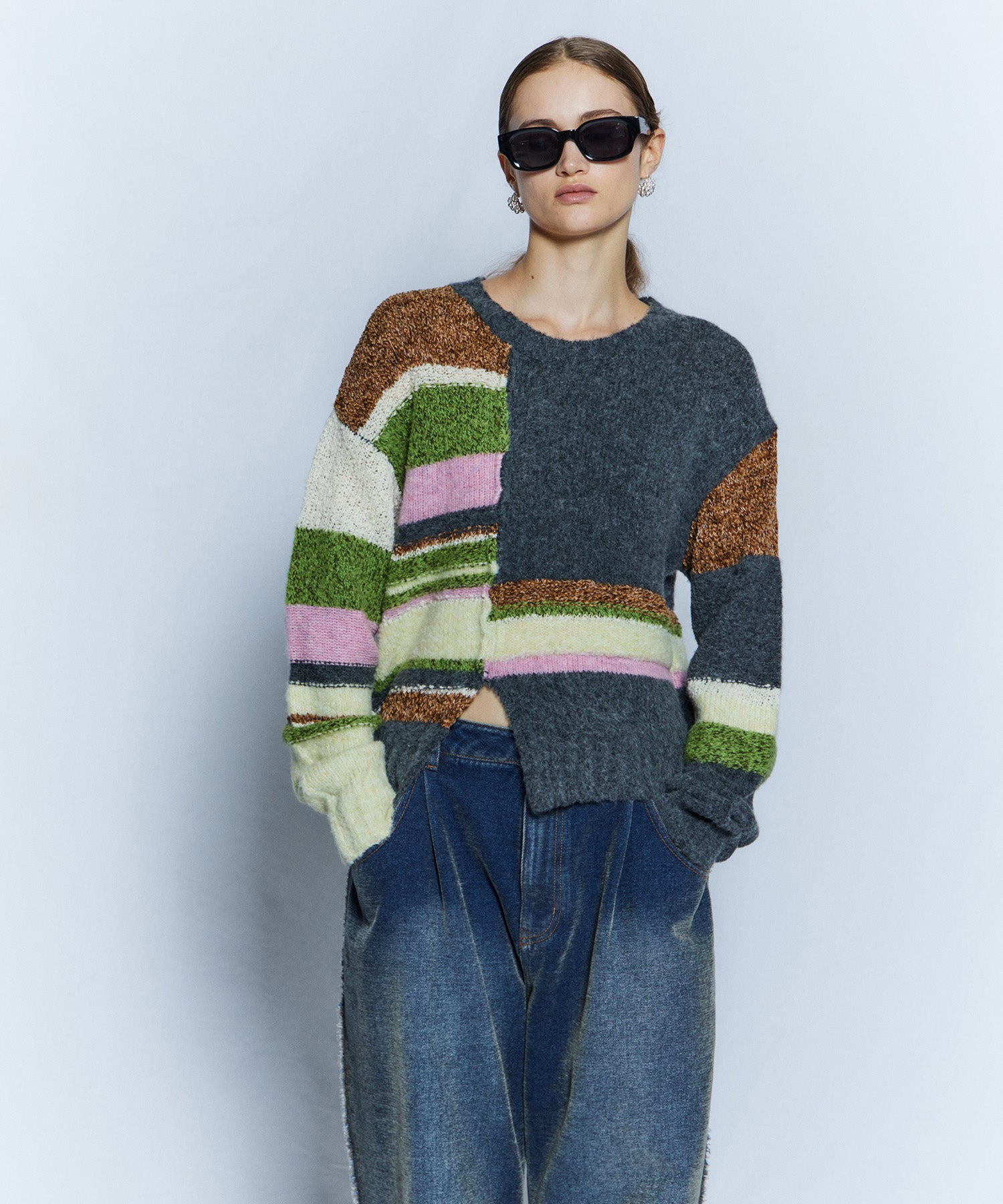 【26WINTER PRE-ORDER】Dramatic Border Slit Knit
