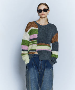【26WINTER PRE-ORDER】Dramatic Border Slit Knit