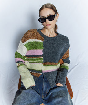 【26WINTER PRE-ORDER】Dramatic Border Slit Knit