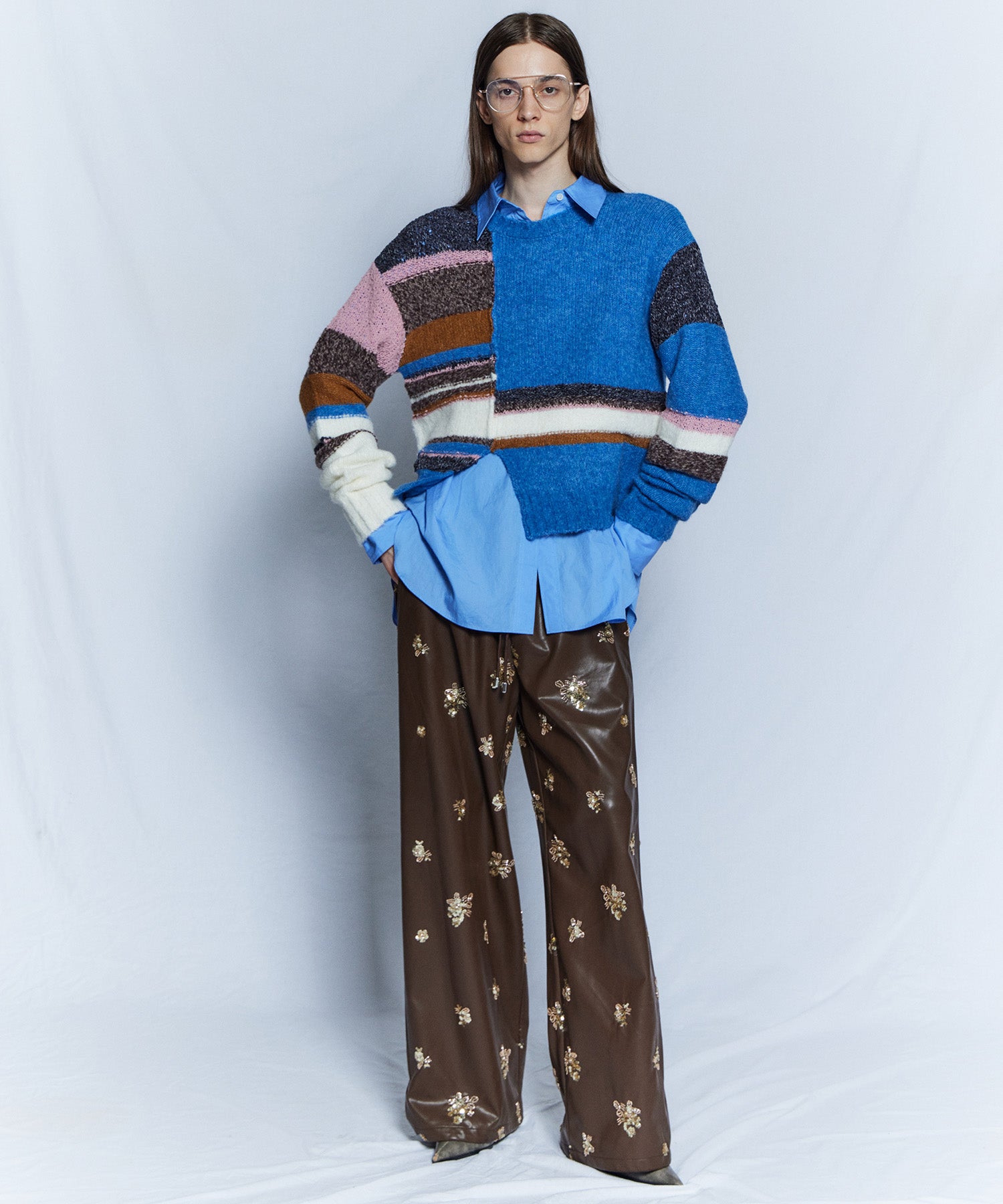【26WINTER PRE-ORDER】Dramatic Border Slit Knit