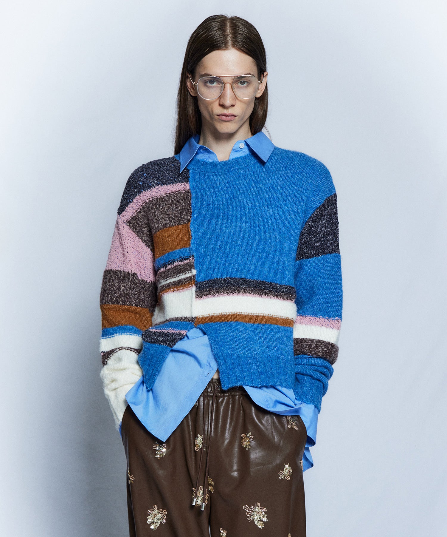 【26WINTER PRE-ORDER】Dramatic Border Slit Knit