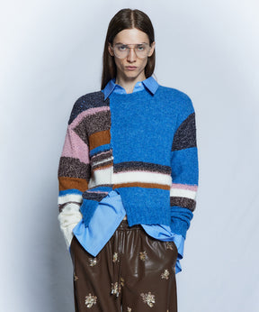 【26WINTER PRE-ORDER】Dramatic Border Slit Knit