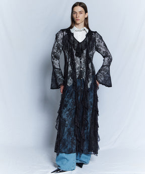 【26WINTER COLLECTION】Multi-Ruffle Lace Dress