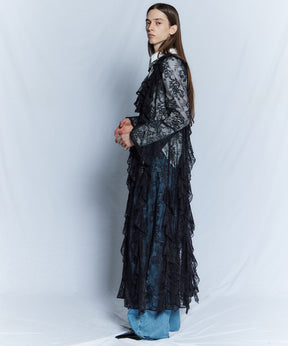 【26WINTER COLLECTION】Multi-Ruffle Lace Dress