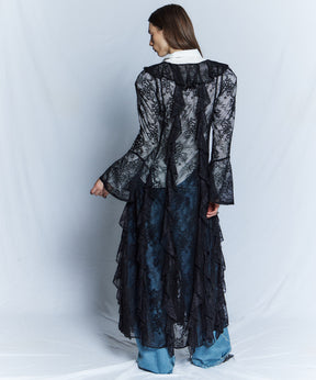 【26WINTER COLLECTION】Multi-Ruffle Lace Dress