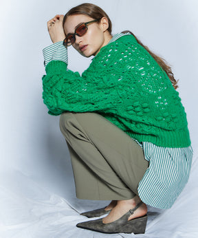 【26WINTER COLLECTION】Double Cloth Button-Slit Flare Pants
