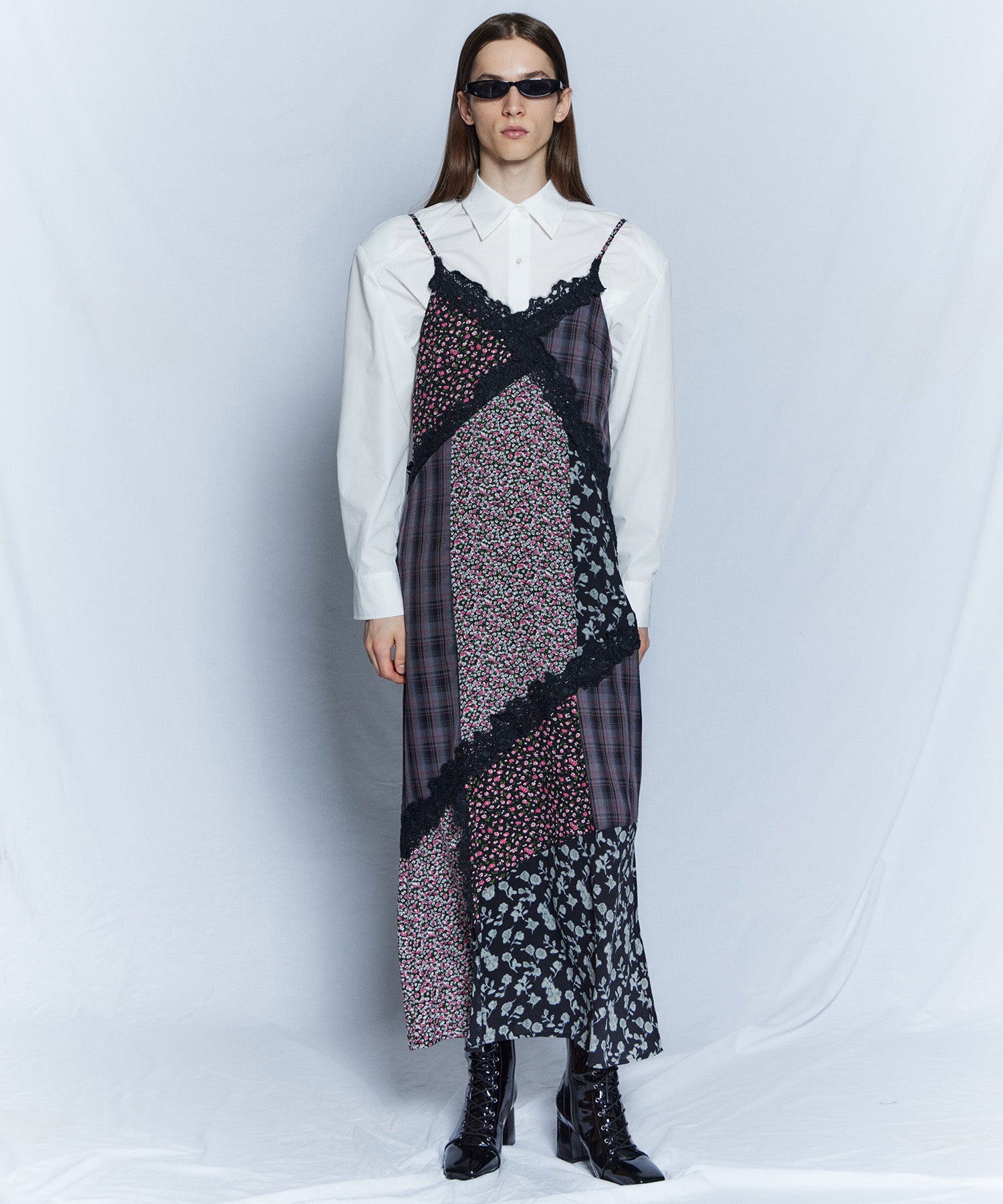 [26WINTER COLLECTION] 碎花鱼尾吊带连衣裙
