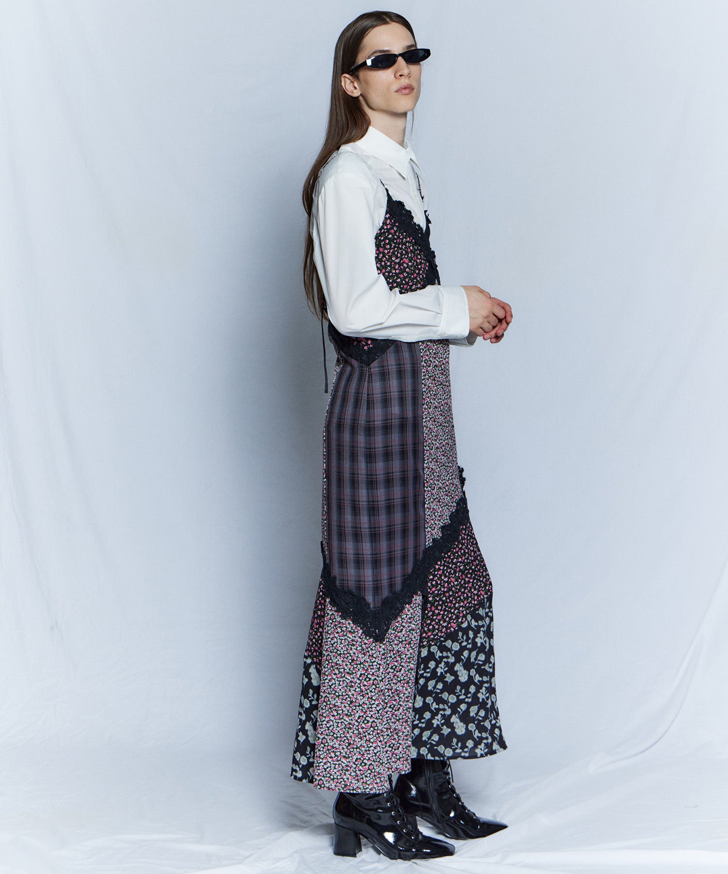 [26WINTER COLLECTION] 碎花鱼尾吊带连衣裙