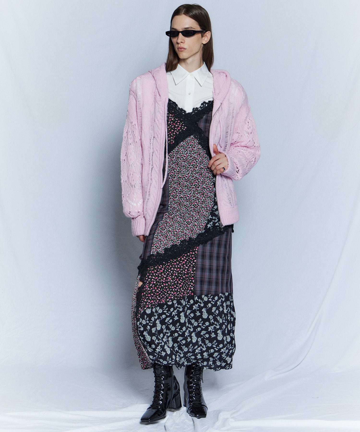 [26WINTER COLLECTION] 碎花鱼尾吊带连衣裙