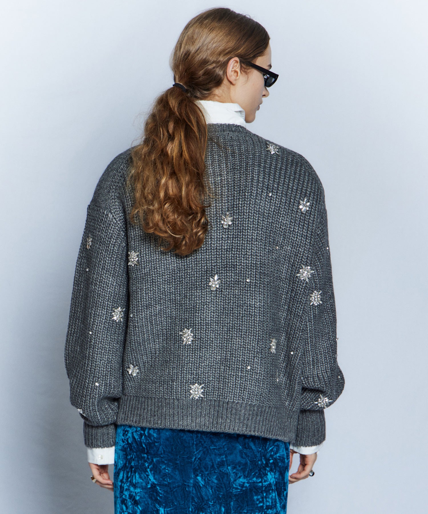 【26WINTER COLLECTION】Bijou Henley Neck Knit Top